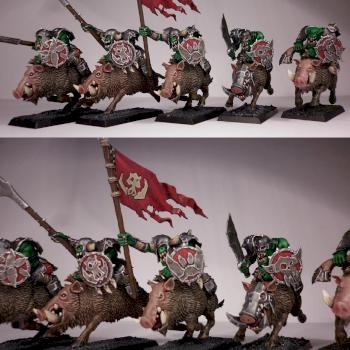 Orc Boar Boyz by Pintores del Caos