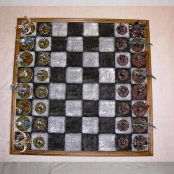 Warhammer Chess Table Hight Elves VS Dark Elves by peloso
