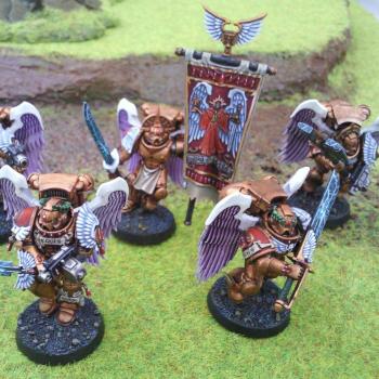 5 Sanguinary Guard Blood Angel Space Marines by rob22