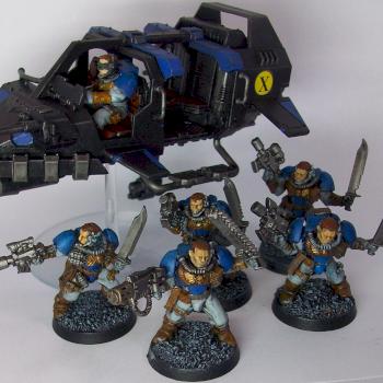 Land Speeder Storm Ultramarines by Mysticaria