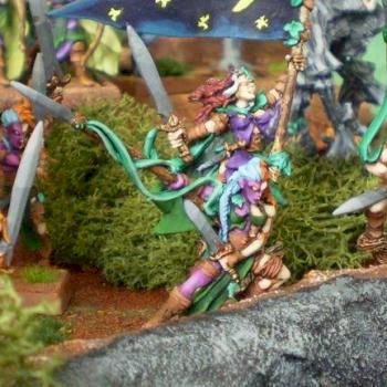 Part of my wood elves army in diorama by DaGobPower