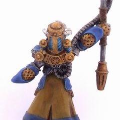 Commander Nemo Cygnar warcaster by estro pajo
