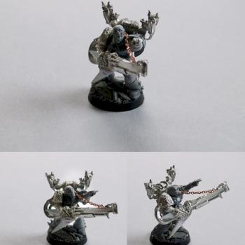 Slaanesh Emperors Children Marine w/Blastmaster WIP by LuckyNo.5