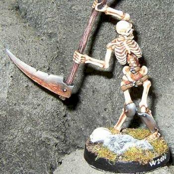 Skeleton with Scythe by Daya