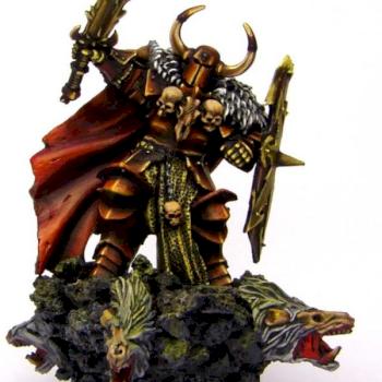 Archaon on foot by Nkara