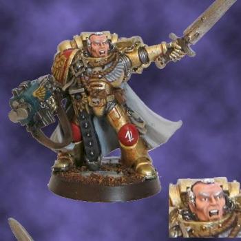 Space Marine Captain of the Los Ultimos Legionarios by Guybrush Treepwood