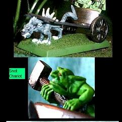 Snotling Chariot by Slann mage Tokes