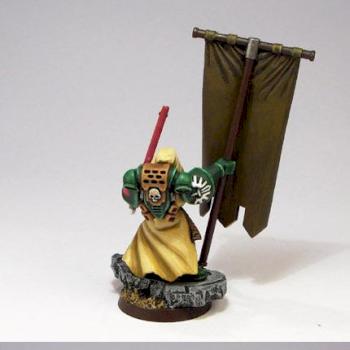 WARHAMMER 40K SM Dark Angels Standard Bearer by LaurelinM