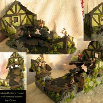 Mordheim house with Sisters of Sigmar by Ovar