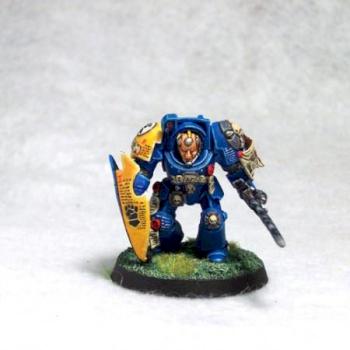 Imperial Fist Librarian in Terminator Armor by Prodigalson