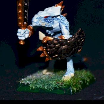 Lizardmen Saurus Warrior by Alison Coates