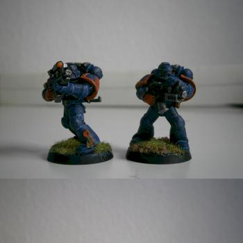 Warhammer 40K Space Marines - Crimson Fists by Chigiz