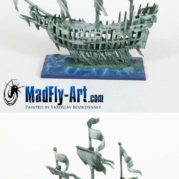 Dreadfleet Ship The Shadewraith by MadFlyArtStudio