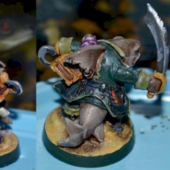 Rumscratch, Dwarf Wereshark Pirate! by fusibird