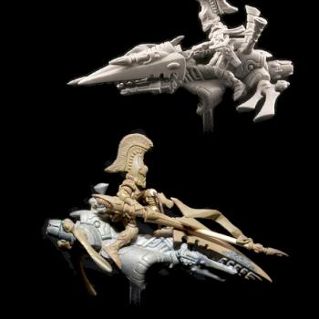 Autarch on jetbike. Sport style. by Ghost Miniatures