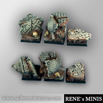 Templar Ruins 25mm square bases by rene