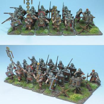 28mm Hail Caesar Imperial Roman Legionaries Regiment by wlodi