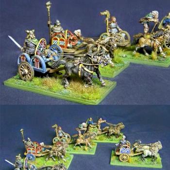28mm British Celtic Chariots by danhochi