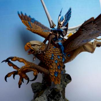 High Elves Prince on Griff by skumbumber