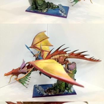 High elf Lord on Dragon by hazelanne