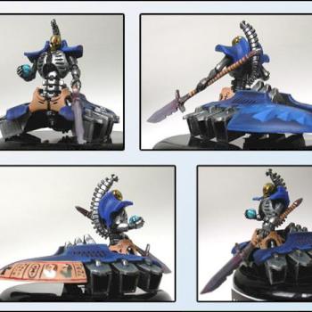 Necron Lord on destroyer body by Helwinter