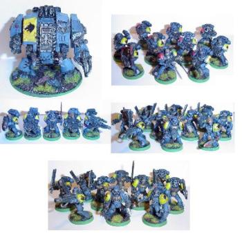 Space Wolf group by imperial guard man