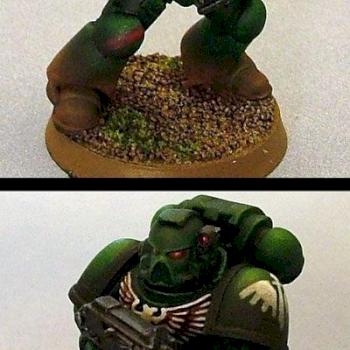 Dark Angels Space Marine DA by toyogre