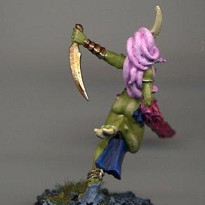 Green daemonette rear view by xarnan