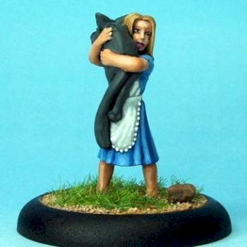 Alyce and her cat by rob duffy