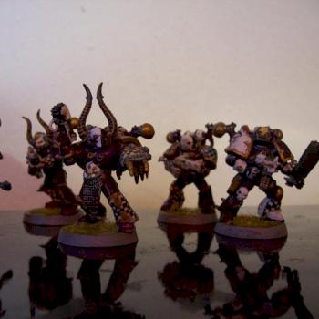 some warhammer 40k chaos space marines of slaanesh by OGI