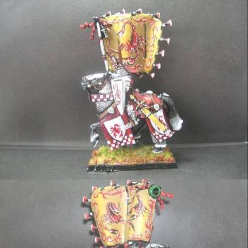 Bretonnian Knight of Red Scorpion (Standard Bearer) by tinman755