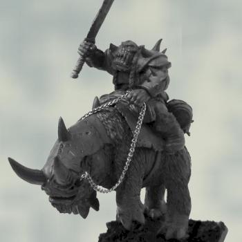 Orc Warboss on Rhinox by Koshal