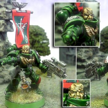 Brother Saphon, Sgt of the 9th squad of the Dark Angels 3rd  company by Enzomadcap