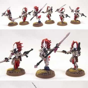 Eldar Banshees of Saim-Hann (Banshee Squad) by richardvan