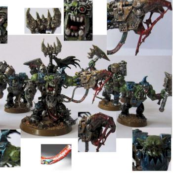 Warboss with Nobz (Black Reach) by Big Britos