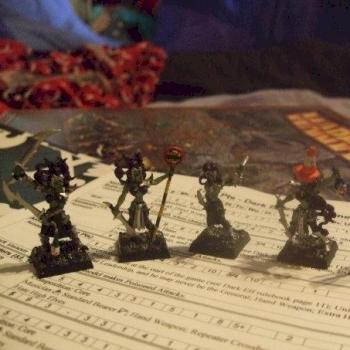 Witch Elves, back rank from the unit by Bendi
