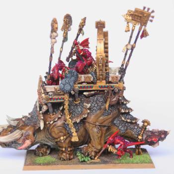 Lizardmen Stegadon by Dougie Darko
