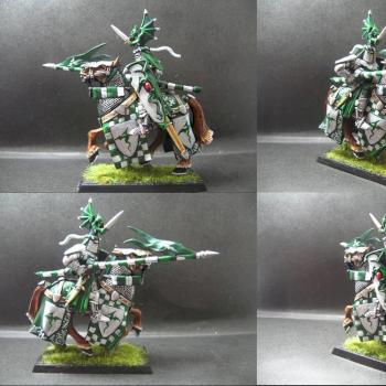 Warhammer Bretonnian Knight of Green Dragon by tinman755