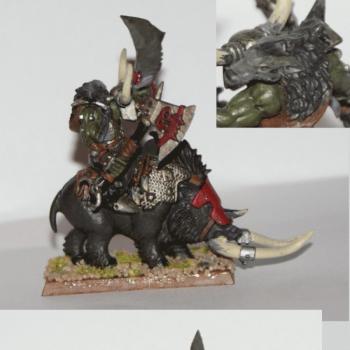 warboss on boar by Mariusz Matysiak