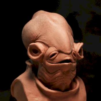 Admiral Ackbar by chaotic landscape