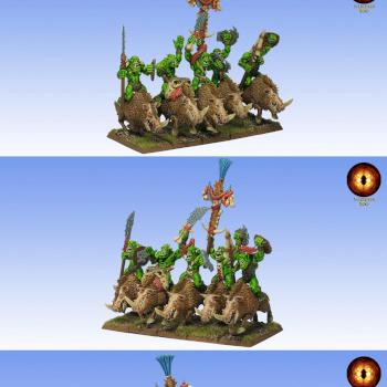 WARHAMMER SAVAGE ORC BOAR BOYZ by mordor500