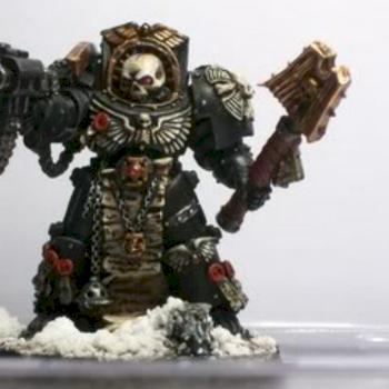 Space marines Terminator chaplain by generalbear