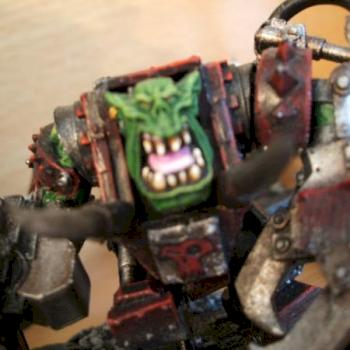 ork nob in mega armour by borgut