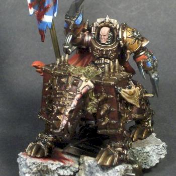 Lord of Khorne on Juggernaut (40k) by DrumAndBass