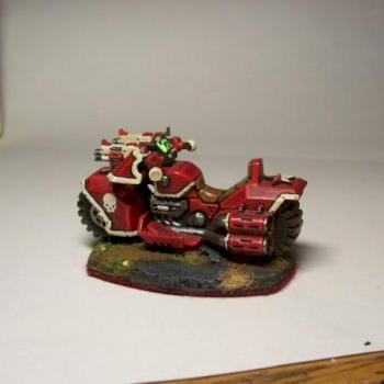 Crimson stars biker by warprat13
