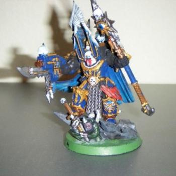 Bleeding Skulls Chaos Sorc in terminator armor by tallguy1991