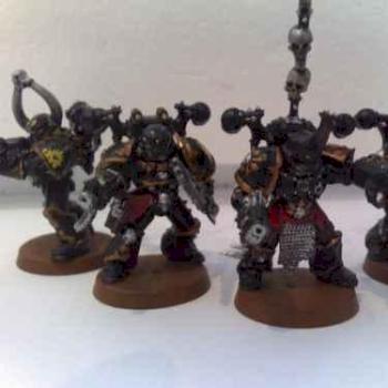 Chaos Black Legion squad by UberFiend