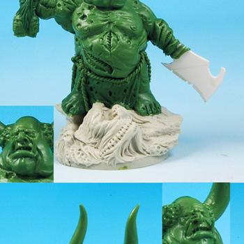 28mm scale Demon or Monster Greenstuff Sculpture by Scibor