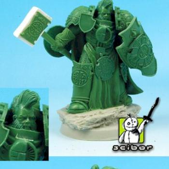 28mm scale SF Celtic Warrior Greenstuff Sculpture by Scibor