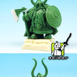 28mm scale Dwarf Lord Greenstuff Sculpture by Scibor